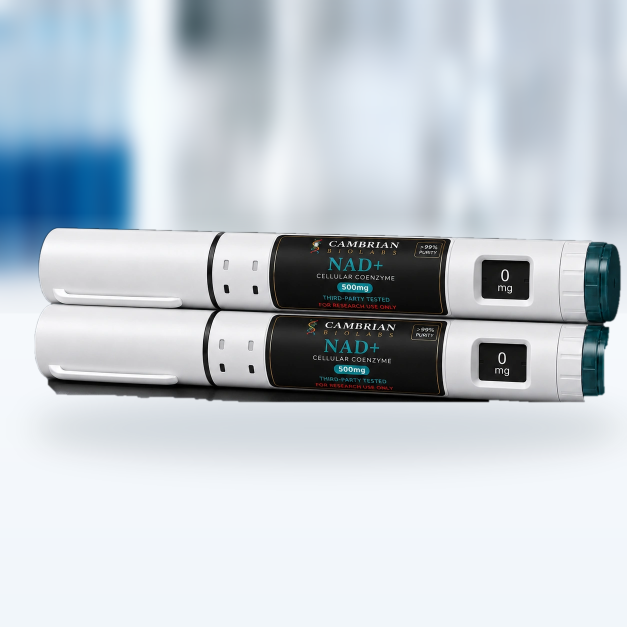 NAD+ Pen Pack 2 × 500mg Cambrian BioLabs Research Pen Pack